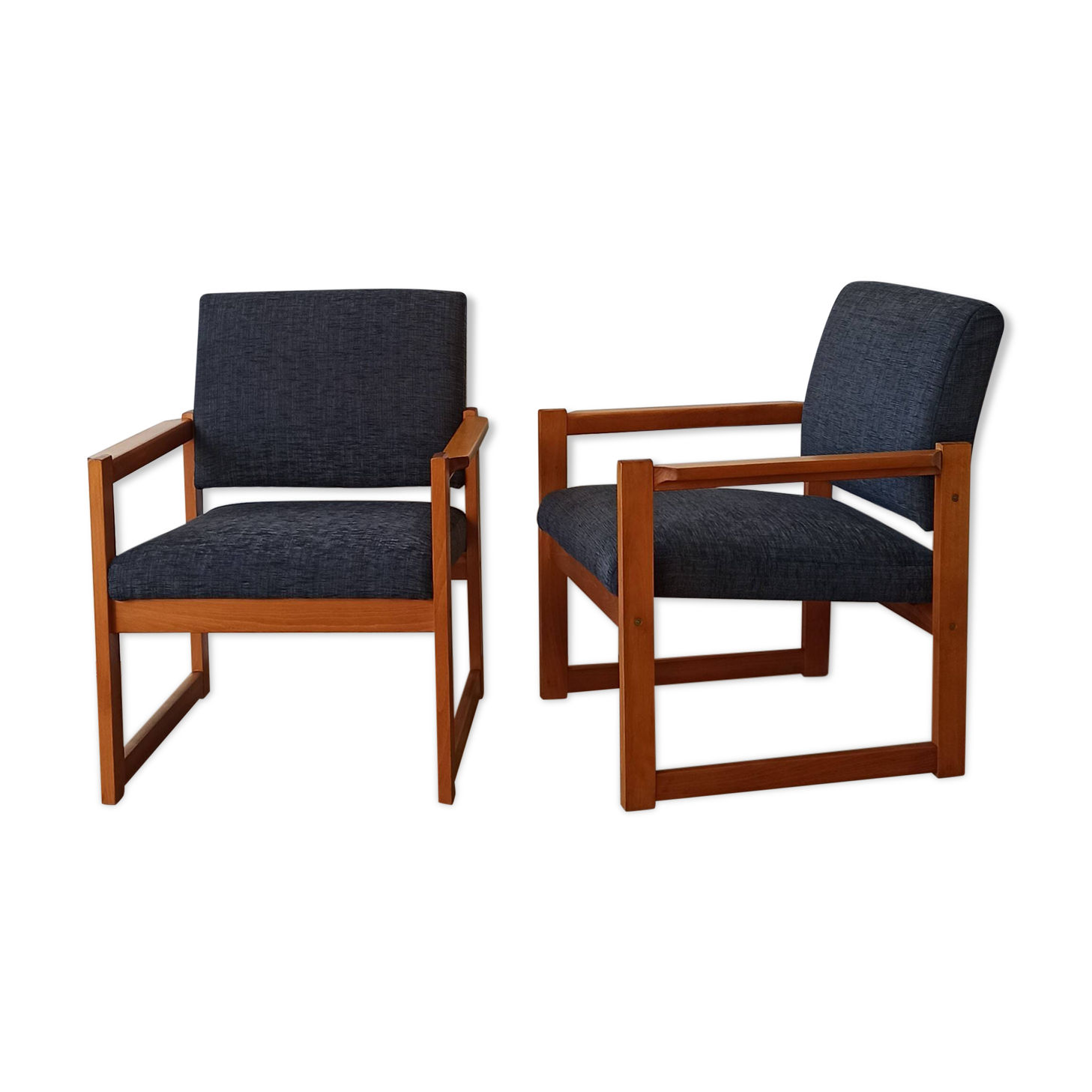 Fauteuils vintage 1970. Ensemble de 2.