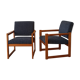 Fauteuils vintage 1970. Ensemble de 2.