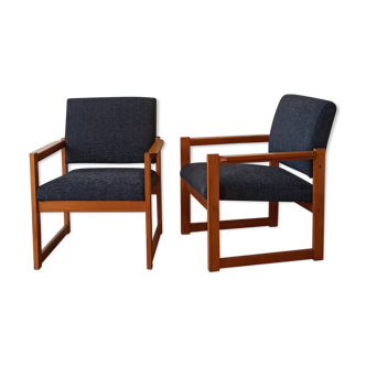 Midcentury armchairs 1970. Set of 2.
