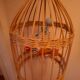 Vintage rattan pendant light from the 1950s and 60s
