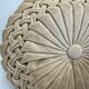 Vintage velvet round cushion