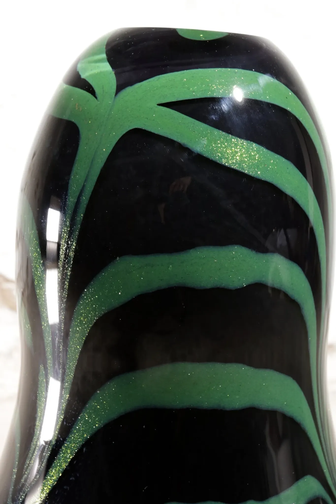 Large dutch design vilma henkelman, unica leerdam art glass vase 1989