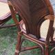 Lot de 2 chaises vintage en rotin avec assise cannage
