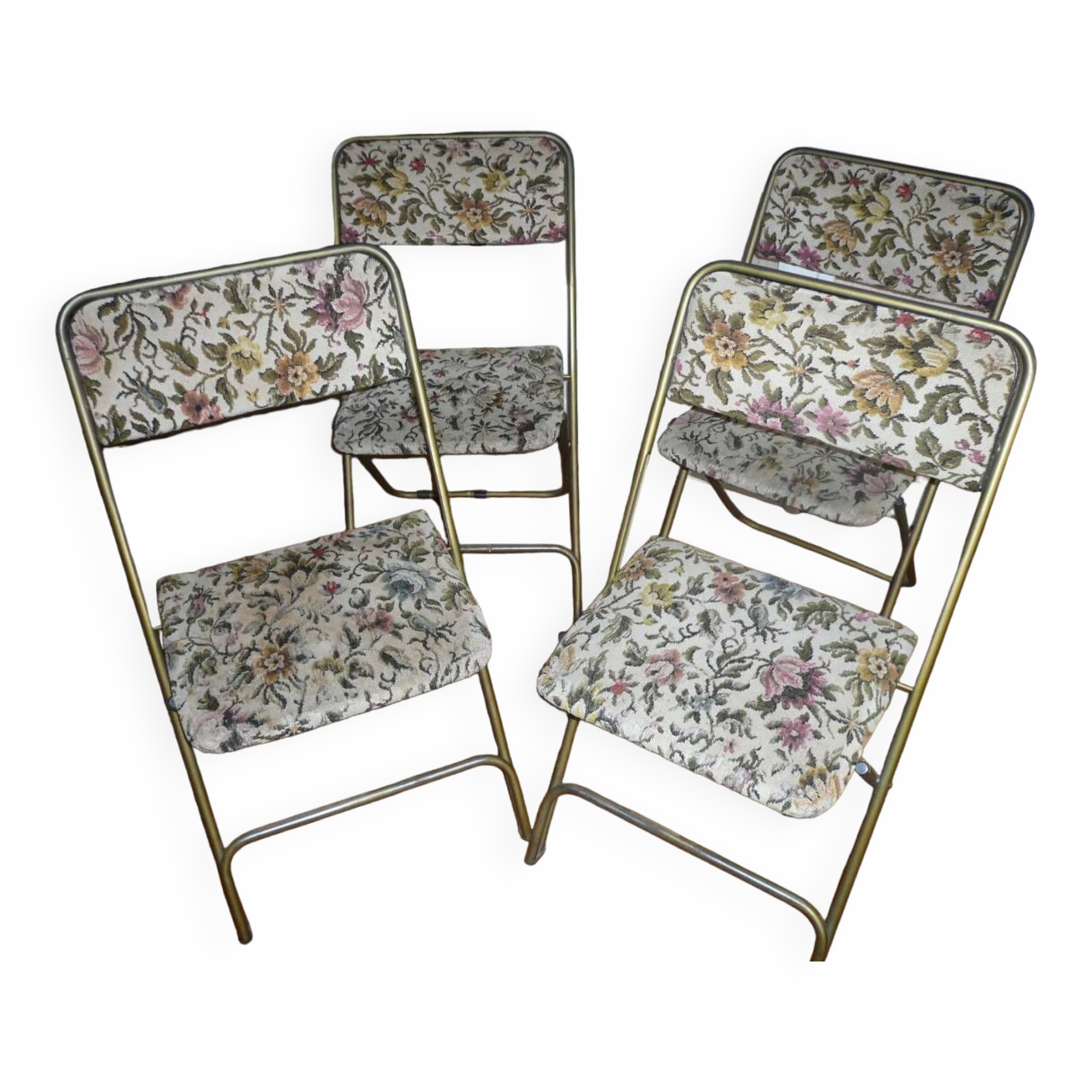 Set of 4 Lafuma folding chairs, Chantazur model