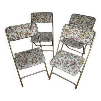 Set of 4 Lafuma folding chairs, Chantazur model