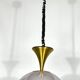 Vintage brass Stilux Milano chandelier, Italy 1960s