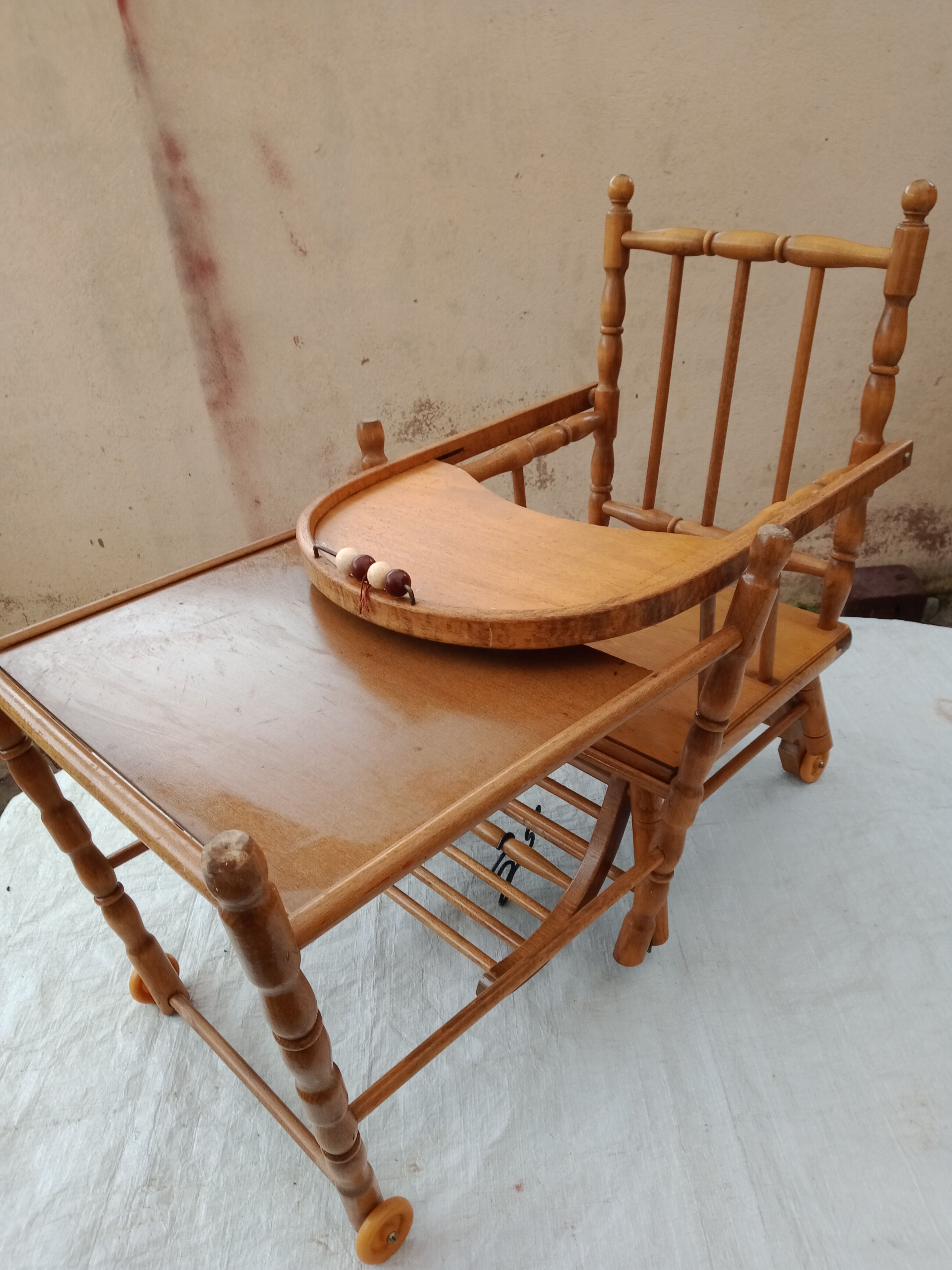 Vintage baby high chair