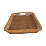 Wicker and rattan vintage tray