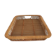 Wicker and rattan vintage tray