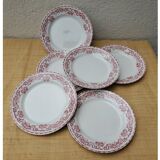 Lot of 6 flat iron earth plates