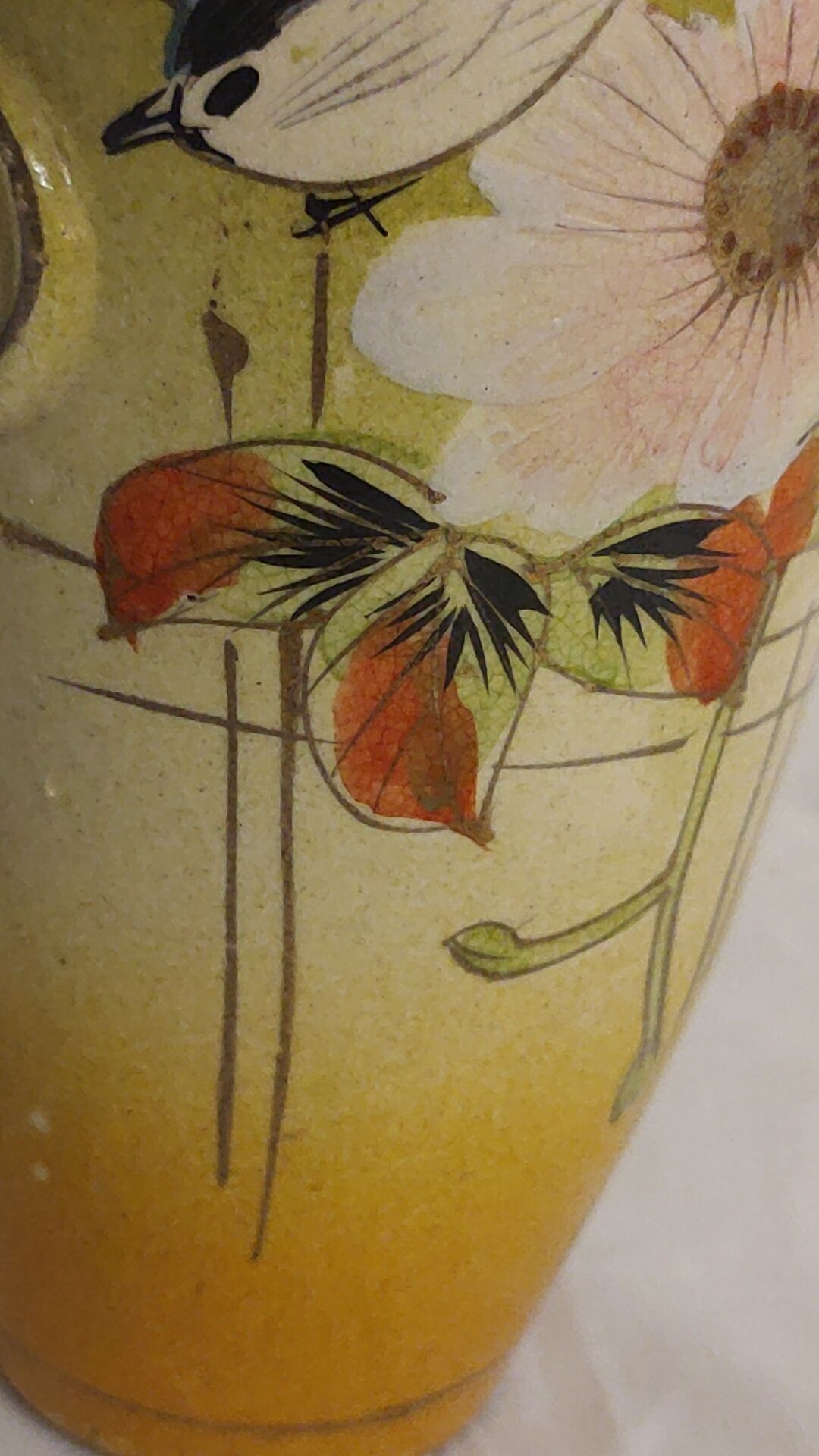 "Art Deco" vase of painted ceramics. Barcelona, Spain 1930s.