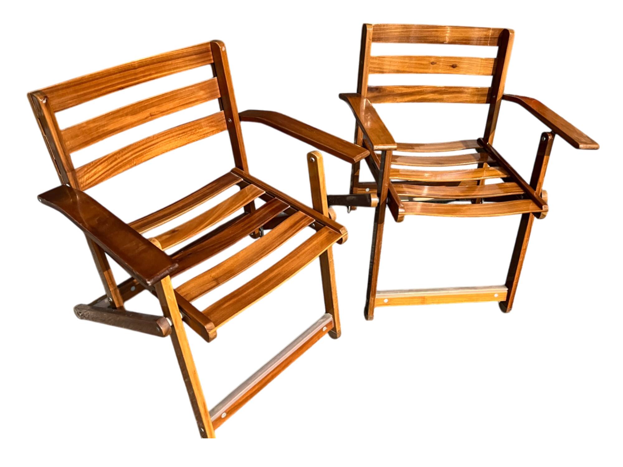 Set of two folding armchairs from the Reguitti brand