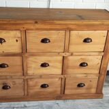 Trades furniture 9 drawer pine handles shells