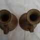 Pair of candlesticks in stoneware vintage 70
