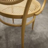 Thonet 210 R armchair in honey-coloured cane