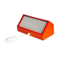 Orange Elidus bedside lamp in metal, designed by Hans-Agne Jakobsson in the 1970s.