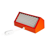 Orange Elidus bedside lamp in metal, designed by Hans-Agne Jakobsson in the 1970s.