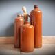 Combinaison de bouteilles en grès vintage