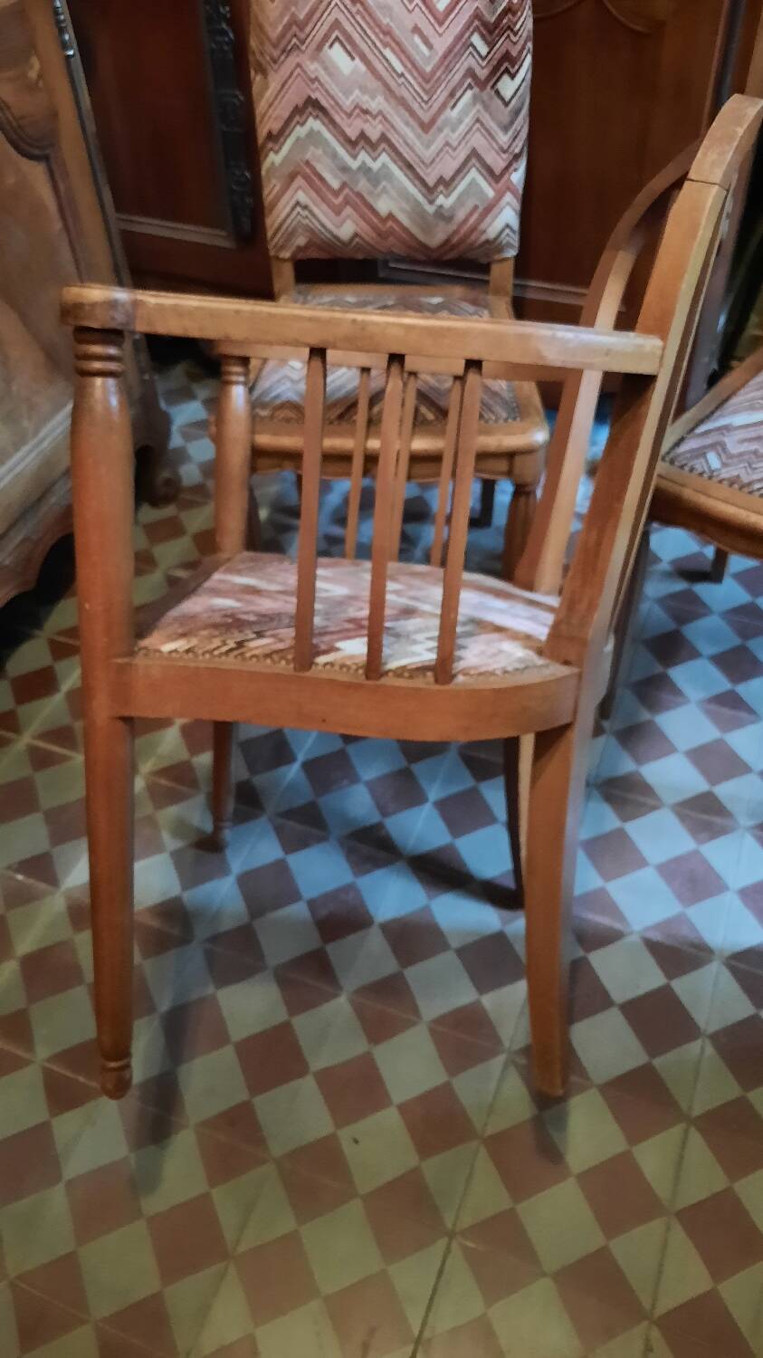 Art deco armchairs and chairs set