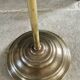 Brass fireplace accessory set with vintage stand