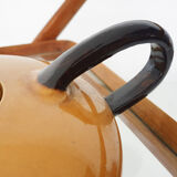 Vaisselle en porcelaine ocre de Roger Mourre pour Dieulefit, France années 1950