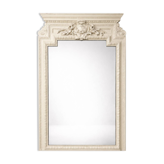XXL antique mirror with mouldings