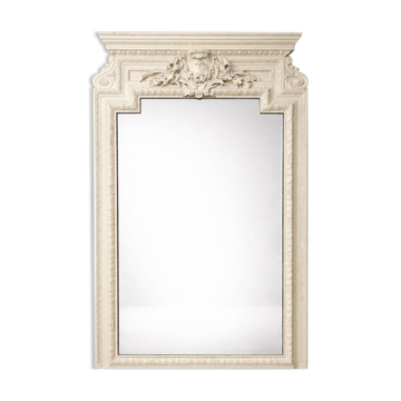 XXL antique mirror with mouldings