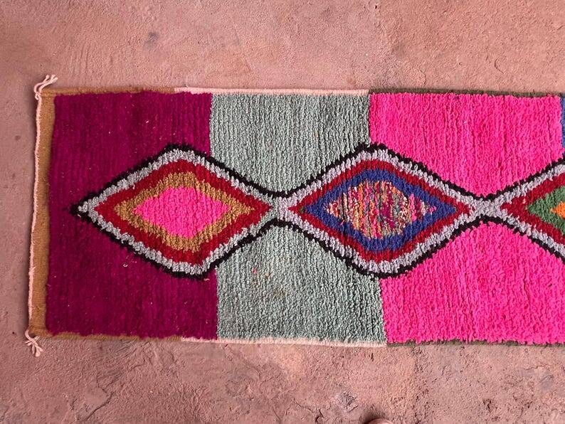 Handmade runner rug 350cm x 70cm