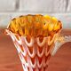 Vintage Murano style amber glass vase