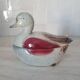 Duck-shaped slipware in the style of Michel Caugant.