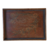 Carved wooden tray