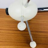 Sputnik wall coat rack, white and chrome, vintage