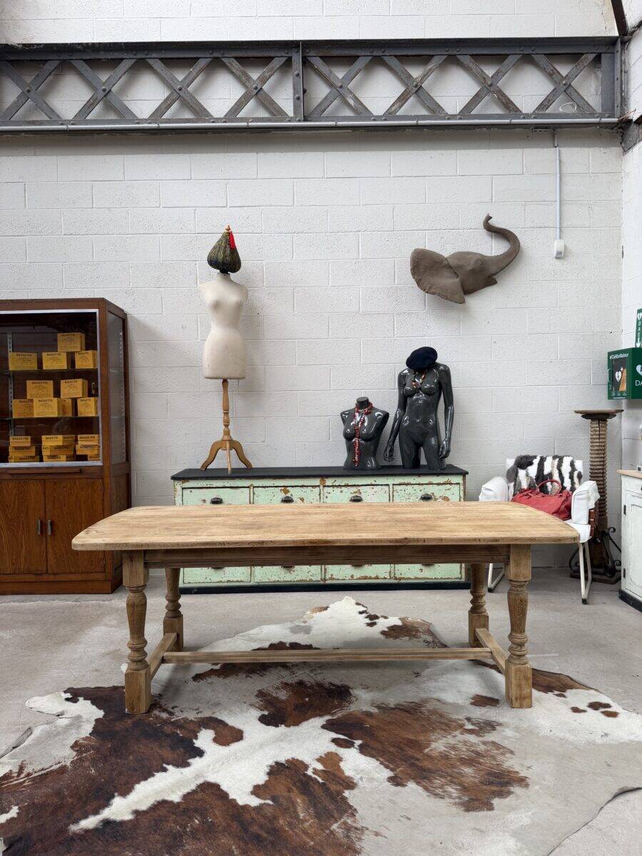 1960s oak farmhouse table