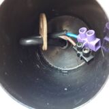 Suspension in orange opaline