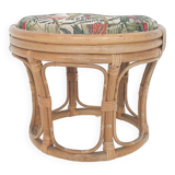 Vintage rattan stool, 1960's