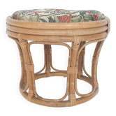 Vintage rattan stool, 1960's