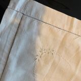 Lot de 3 taies en coton brodés main