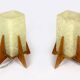Rocket table lamps from pokrok zilina, 1970s, set of 2