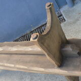 Pair of rustic farm table bench