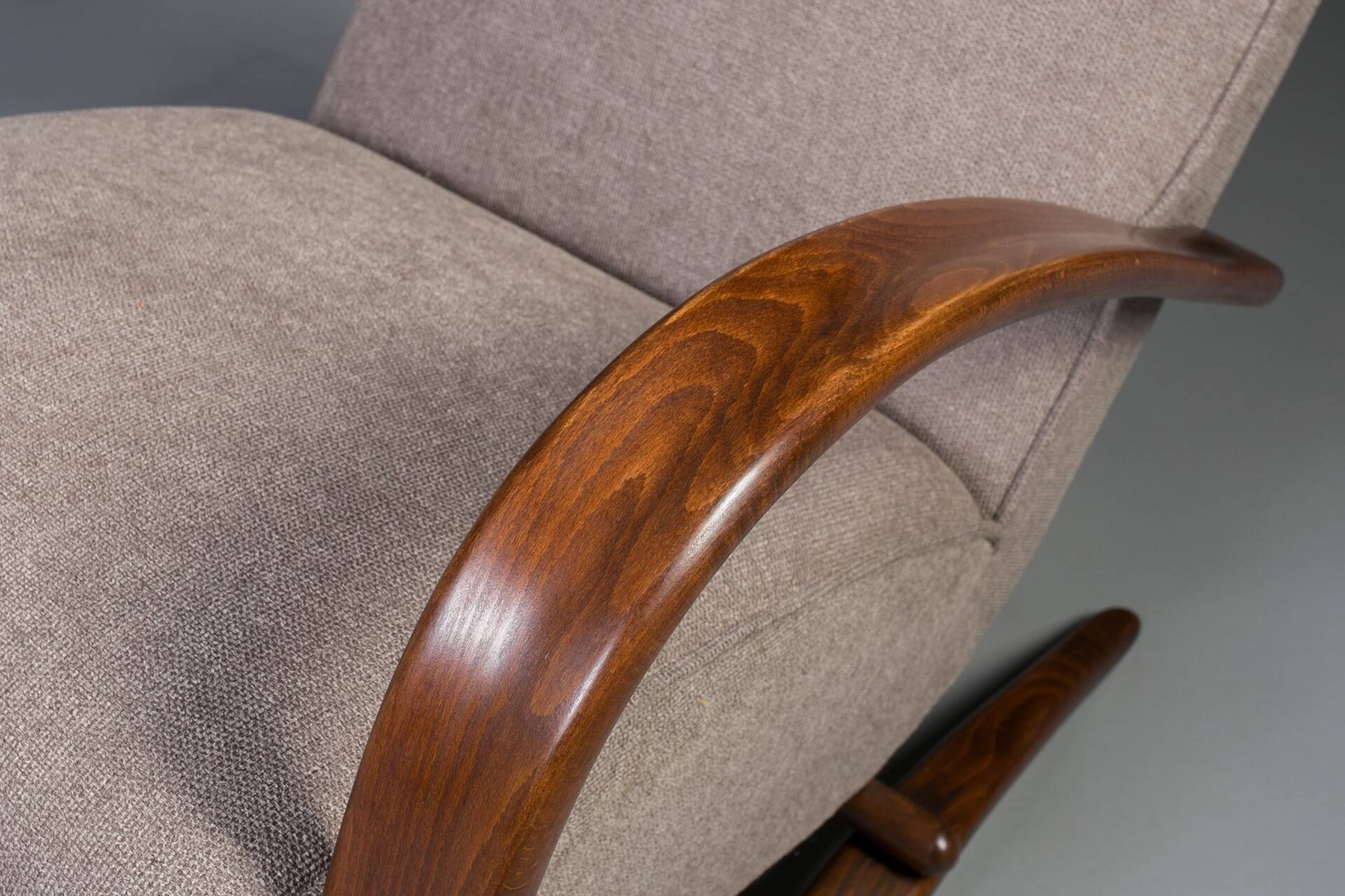 Rare Art Deco armchairs by J. Halabala, model H269, 1930s, set of 2.