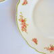 Set of 8 dessert plates opaline pink patterns Arcopal France Vintage