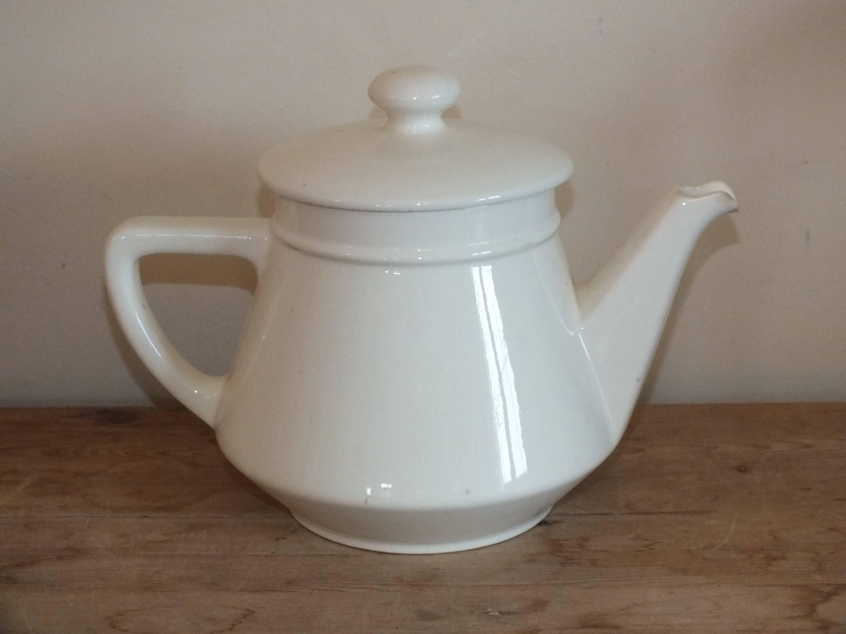 Vintage white Villeroy and Boch Mettlach teapot