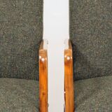 Vintage avocado green granola armchair Scandinavian design 1960s