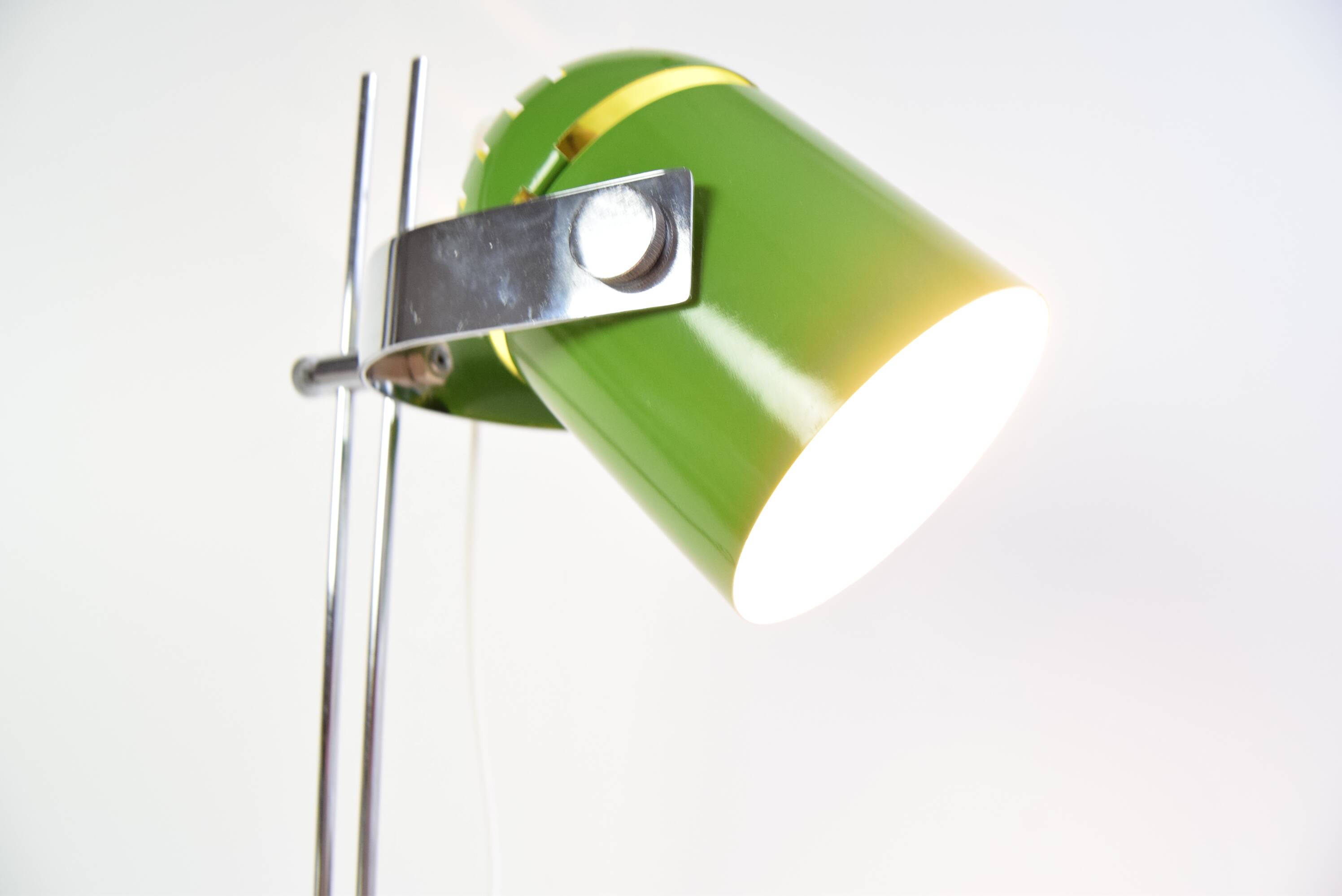 Green Table Lamp Combi Lux by Stanislav Indra, Czechoslovakia, 1970's.