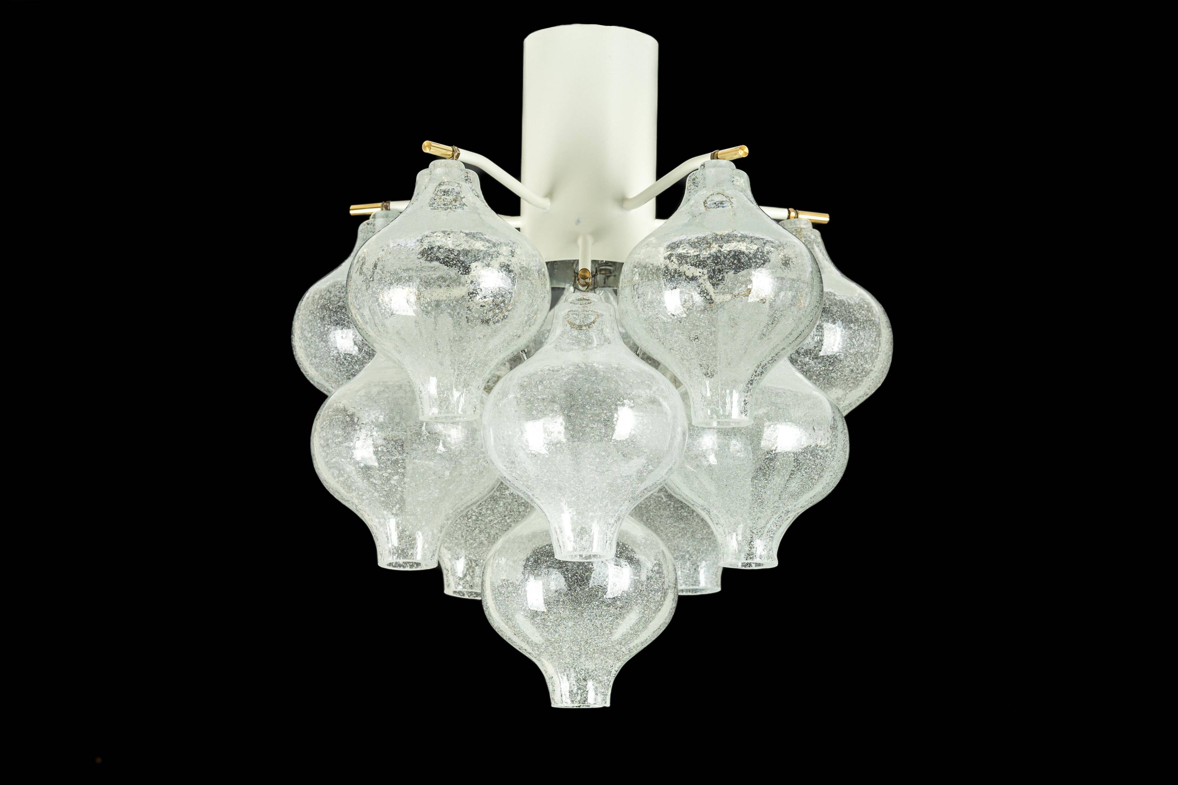 1 of 2 Small Tulipan Glass Wall Light by Kalmar, Austria, 1960s