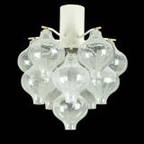 1 of 2 Small Tulipan Glass Wall Light by Kalmar, Austria, 1960s