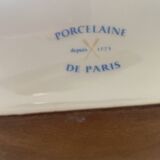 Paris porcelain trinket tray, 25cm x 25cm