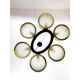 Contemporary Italian Oval Metal Gold Candlestick