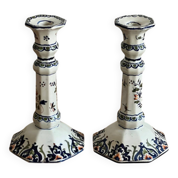 Paire de bougeoirs Rouen