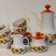 Table and tea service in porcelain Mitterteich, Germany, 1970.